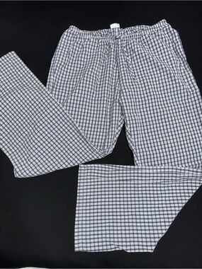 John Galt navy blue Check Lounge Pants plaid (no size)